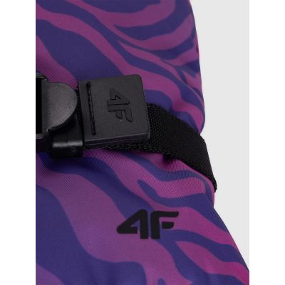 2. Girls' Thinsulate Ski Gloves 4F 4FJWAW25AFGLF198-90A