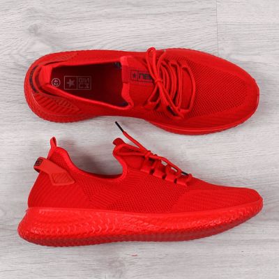 8. NEWS M EVE266B red textile sports shoes 