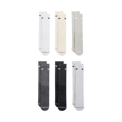 Nike Everyday Elevated Socks 6 Pairs Gray, Cream HQ8021 904 43-46