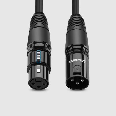 2. Ugreen AV130 66719 audio XLR (female) - XLR (male) cable for microphone / amplifier 5m - black