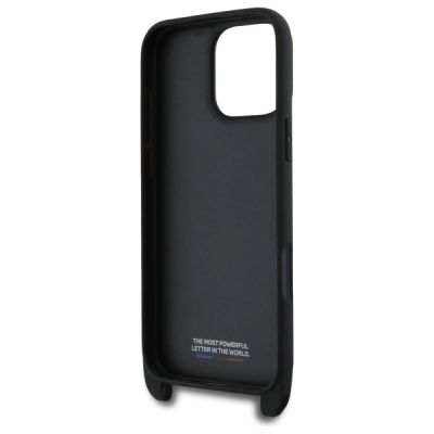 6. BMW M Edition Carbon Stripe & Strap Case for iPhone 16 Pro Max - Black