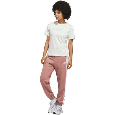 6. adidas Cursive Wordmark Graphic Women's T-Shirt White KQ6404