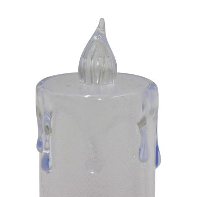 13. DECORATIVE CANDLE 3.5x8CM DECORATED LED