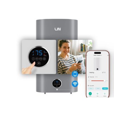 3. Electric boiler LIN LIFVD1SMGY 100L UNIVERSAL gray WiFi