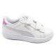 9. Puma Smash 3.0 children's sports shoes sneakers white leather fashionable