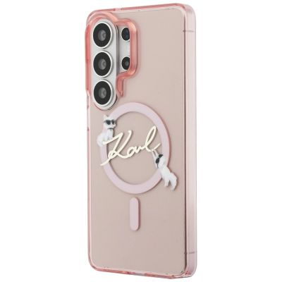 2. Karl Lagerfeld IML KC Script MagSafe Case for Samsung Galaxy S26 Ultra - Pink