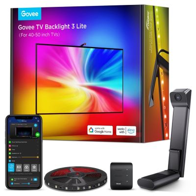2. Govee H6097 TV Backlight 3 Lite | LED strip | backlight for 40-50 inch TV, RGBICW, Wi-Fi + Bluetooth