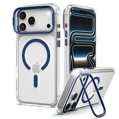 2. Spigen Ultra Hybrid Optik S MagSafe Case for iPhone 18 Pro Max / 17 Pro Max - Clear Navy Blue