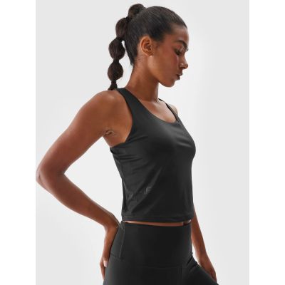 4. Women's quick-drying training top 4F 4FWAW24TFSLF422-20S