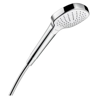 7. Hansgrohe Croma Select E Hand Shower Chrome, White