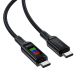 3. Acefast C7-03 USB-C USB-C 100W 1.2m cable with display - black