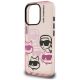 6. Karl Lagerfeld IML Multi K&C Head Pattern Case for iPhone 16 Pro Max - Pink