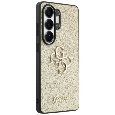 4. Guess Fixed Glitter Big 4G Metal Logo case for Samsung Galaxy S26 Ultra - gold