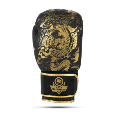 8. 8oz Boxing Gloves - Gold Dragon - Valor Series