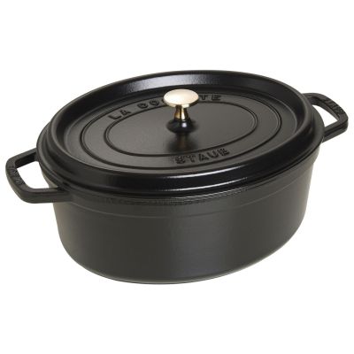 8. Oval cast iron pot STAUB 40509-319-0 - black 5.5 ltr