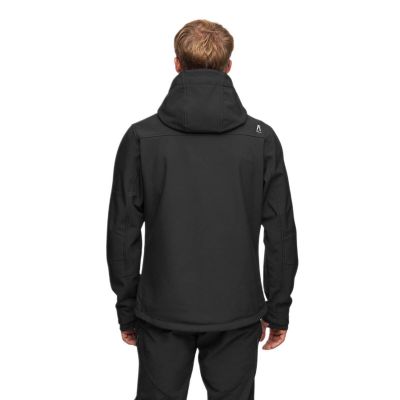 2. Men's Windproof Softshell Rain Jacket Alpinus ASO Black - FF18965