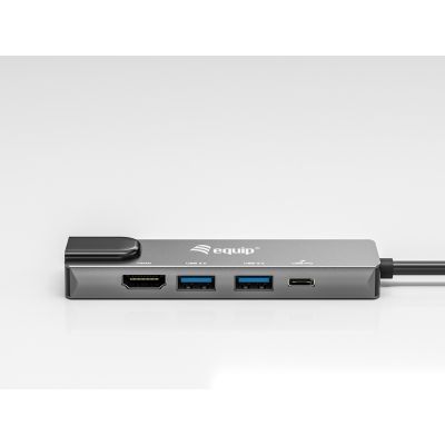 3. Equip 133489 Wired Docking Station USB 3.2 Gen 1 (3.1 Gen 1) Type-C Gray