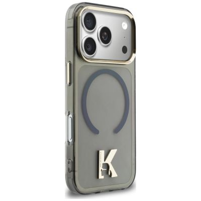 4. Karl Lagerfeld IML K Head Logo MagSafe Case for iPhone 17 Pro Max - Black