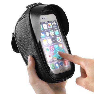 14. Wozinsky Bike Handlebar Bag with Phone Case 1L Black (WBB16BK)