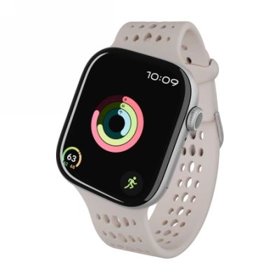 Decoded Silicone Ares O Band for Apple Watch 40/41/42 mm - Beige
