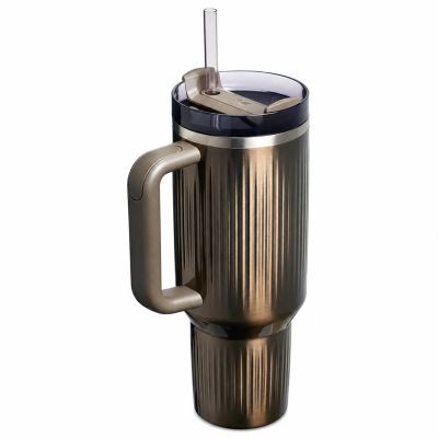 Stanley Quencher H2.O Fluted 1.18L GunMetal Shine Thermo Mug