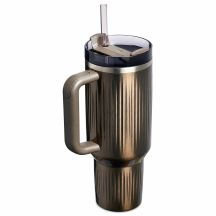 Stanley Quencher H2.O Fluted 1.18L GunMetal Shine Thermo Mug