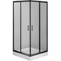Square shower cabin with shower tray 90x90 cm