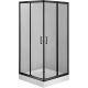 Square shower cabin with shower tray 90x90 cm