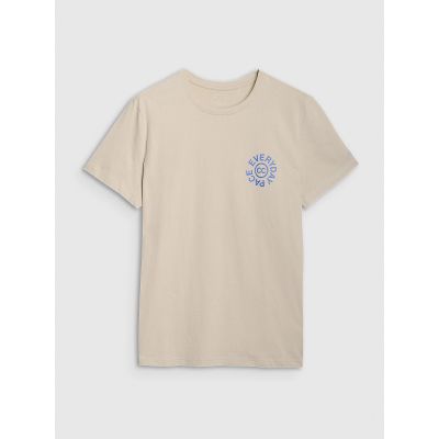 7. Men's regular printed T-shirt 4F 4FWSS25TTSHM1980-83S