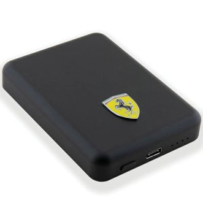 4. Powerbank Ferrari Metal Logo MagSafe 15W 5000mAh - black