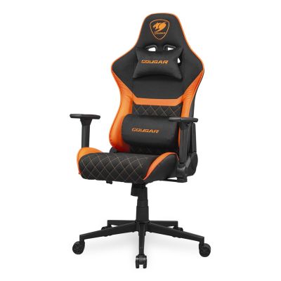 4. COUGAR CGR-A2F Universal Gaming Chair Padded Upholstered Seat Black, Orange