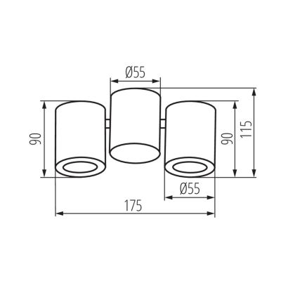 7. Kanlux SA 32952 GU10 ceiling light