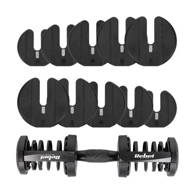 16. Cast iron adjustable dumbbell 24 kg REBEL ACTIVE