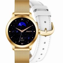Smartwatch Gravity White Gold 2 Straps GT25-2 PRO