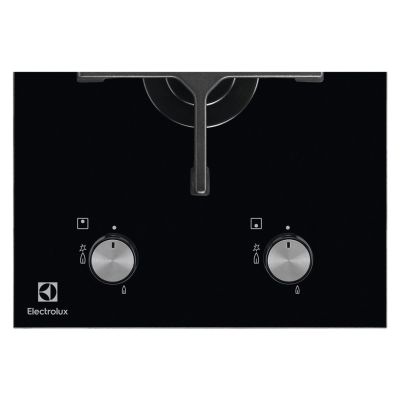 4. Electrolux EGC3322NVK Cooktop Black Built-in Gas 2 Zone(s)