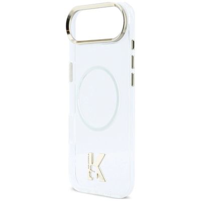 7. Karl Lagerfeld IML K Head Logo MagSafe Case for iPhone Air - Clear