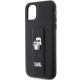 6. Karl Lagerfeld Gripstand Saffiano Karl&Choupette Pins case for iPhone 11 / Xr - black