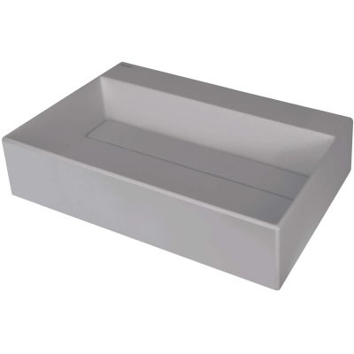 Granite countertop washbasin with space for a tap - with a cover