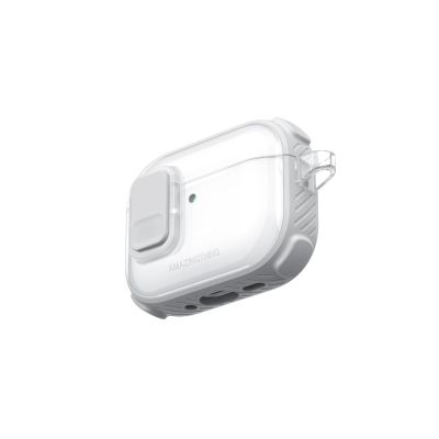 12. AmazingThing Titan Pro Mag Case Clear for AirPods Pro 3 - White