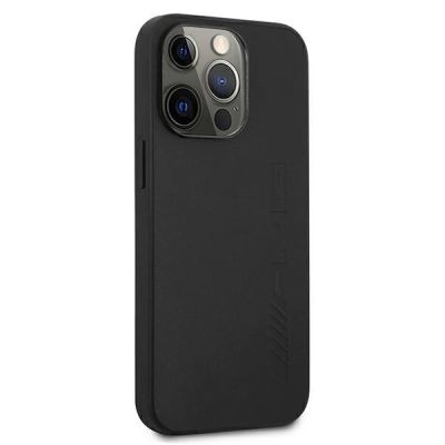 4. AMG Leather Hot Stamped Case for iPhone 13 Pro / 13 6.1" - Black