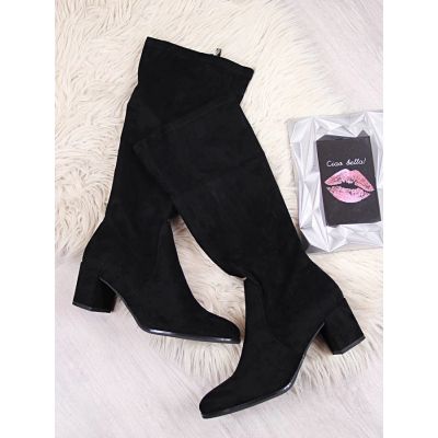 16. Black Sergio Leone women's high-heel boots