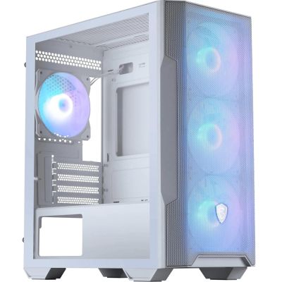 3. MSI MAG FORGE M100R mATX White ARGB Case