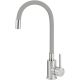 Kitchen tap with a curved spout