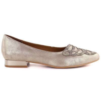 2. Women's gold shoes M.Daszyński SA201A-2