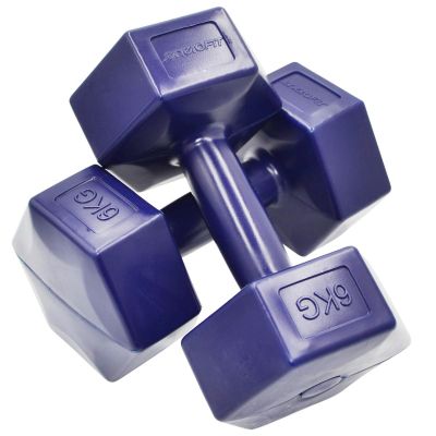 5. ENERO FIT COMPOSITE DUMBBELL SET 2x6 KG