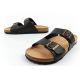 8. Bio Bio men's slippers, profiled flip-flops, natural leather, black