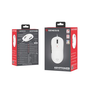 3. Genesis Krypton 660 Gaming Mouse Ambidextrous USB Type-A Optical 12000 DPI