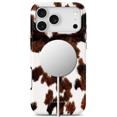 4. Tech-Protect Lamano MagSafe case for iPhone 18 Pro / 17 Pro - white and brown