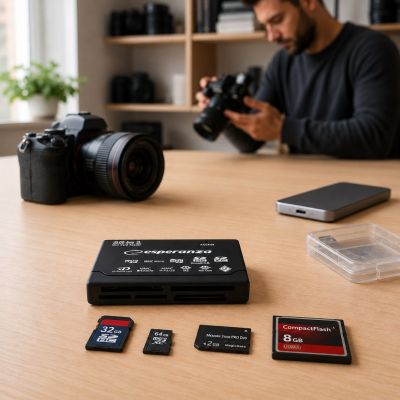 4. Esperanza EA119 Card Reader (External; CF, MMC, SD, SDHC, SDXC)