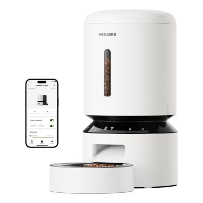2. Petlibro Granary Smart Feeder/Water for Dogs or Cats White Cat Automatic Pet Feeder
